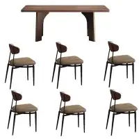 GOGOFAUC Modern minimalist vintage home dining table sets