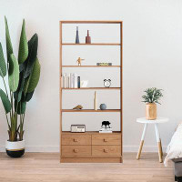LORENZO Solid wood modern simple bookcases shelves