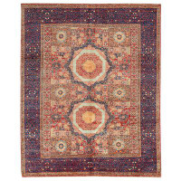 Bokara Rug Co., Inc. High-Quality Hand-Knotted Red/Blue/Brown Area Rug