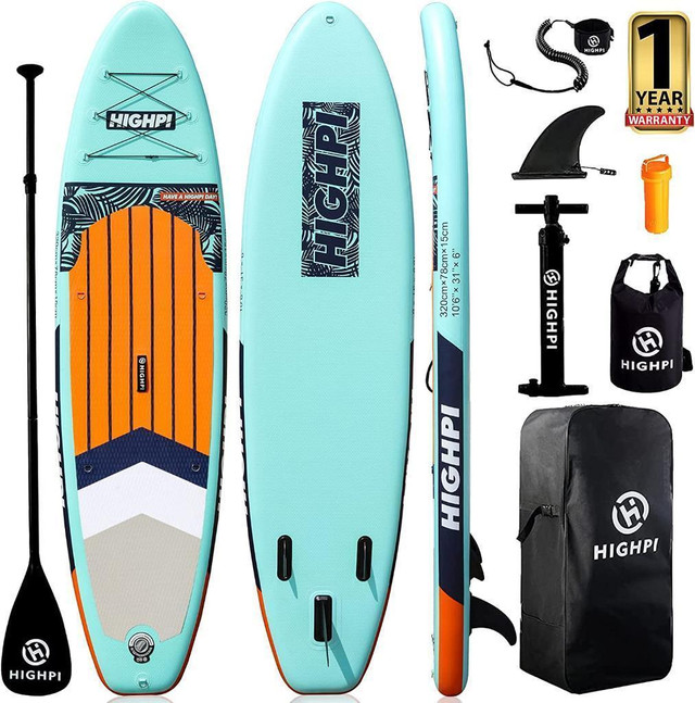 DISCOUNTED! Inflatable Stand Up Paddle Boards, 10'6''/11' Ultra-Light SUP for All Skill Levels, w/Accessories in Water Sports