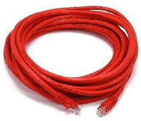 25ft. Red High Quality Cat6 550MHz UTP RJ45 Ethernet Bare Copper