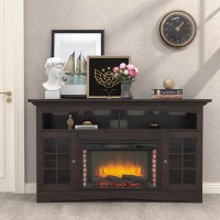 Wildon Home® Fireplace TV Stand for up to 48" TV,Entertainment Centre with 28'' Fireplace