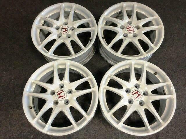 JDM HONDA ACURA RSX DC5 WHITE OEM TYPE-R MAGS ONLY 5X114.3 17INCH in Other Parts & Accessories in City of Montréal - Image 2