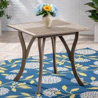 Winston Porter Sydnor Wooden Dining Table