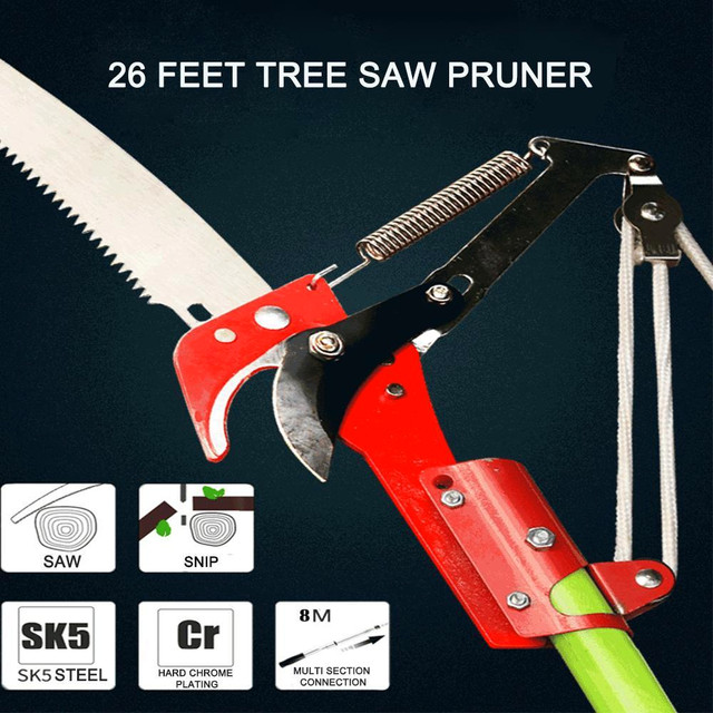 Open Box 26 Foot Length Tree Pole Pruner Tree Saw Garden Tools Loppers Hand Pole Saws #211071 in Other Business & Industrial in Toronto (GTA) - Image 2