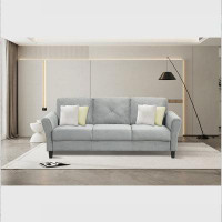 Winston Porter 3 Seater Upholstered Sofa In Polyester Fabric
