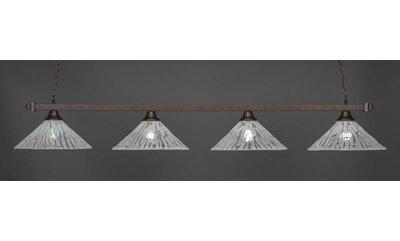 Wildon Home® Luminaire suspendu linéaire à 4 lumières pour table de billard Bama in Indoor Lighting & Fans in Québec