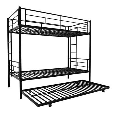 Isabelle & Max™ Twin Over Twin Metal Bunk Bed Frame With Trundle in Beds & Mattresses