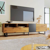 Latitude Run® Modern TV Stand For 80'' TV With Double Storage Space 19.7" H x 70.9" W x 15" D