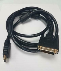 DVI-D (24+1) TO HDMI 6 FEET CABLE MALE-TO-MALE - NEW $14.99