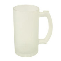 16oz Frosted Glass Sublimation Beer Mug 1Pc For Heat Press Transfer #001421