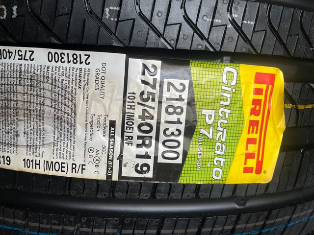 2 x 275/40/19 Pirelli p7 runflat nouveau in Tires & Rims in Laval / North Shore - Image 2