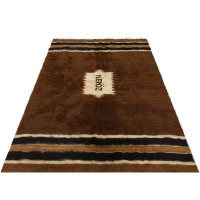 Foundry Select Sabali Brown Geometric Wool Handmade Area Rug
