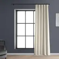 Latitude Run® Armita Faux Linen Room Darkening Curtains for Bedroom - Living Room Window Curtain Single Panel Drape
