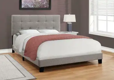 Lord Selkirk Furniture - I 5920Q - BED - QUEEN SIZE / GREY LINEN
