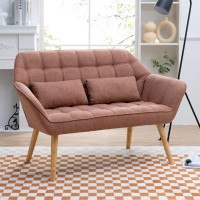Ebern Designs 50 "Width Loveseat Sofa - Ergonomic With Pillow