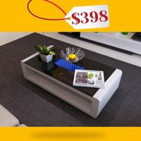 LED Coffee Table in Black and White Sale !!