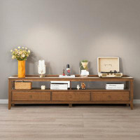 LORENZO American living room pure solid wood TV cabinet Oak TV cabinet.