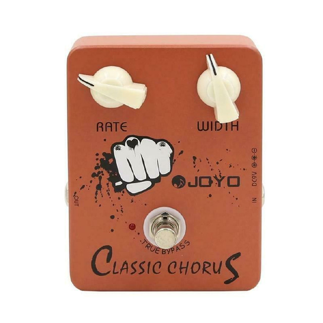 JOYO JF-05 Professional Classic Chorus Electric Guitar Effect Pedal - True Bypass - Rate Width Adjustable - JF-05 in Amps & Pedals