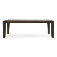 Hokku Designs Rashele 89" Reclaimed Oak Wood Transitional Dining Table In Brown