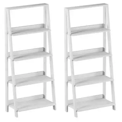 Latitude Run® Vercher 55.25'' H x 24'' W Ladder Bookcase