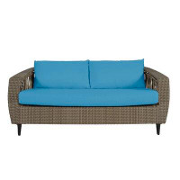 David Francis Furniture Milano 66'' Wide Outdoor Loveseat with Sunbrella Cushions