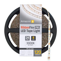 Armacost Lighting Ribbonflex Pro LED Tape Light, Soft White(3000K), 120Leds/M, 8' (2.5M) 24V