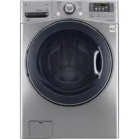 LG 5.2 cu. ft. Front Loading Washer with Steam Technology WM3770HVA - 772454067594