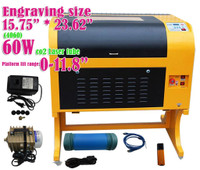 60W 4060 CO2 Laser Engraving Cutting Machine Laser Cutter Engraver Laser Tube #130065