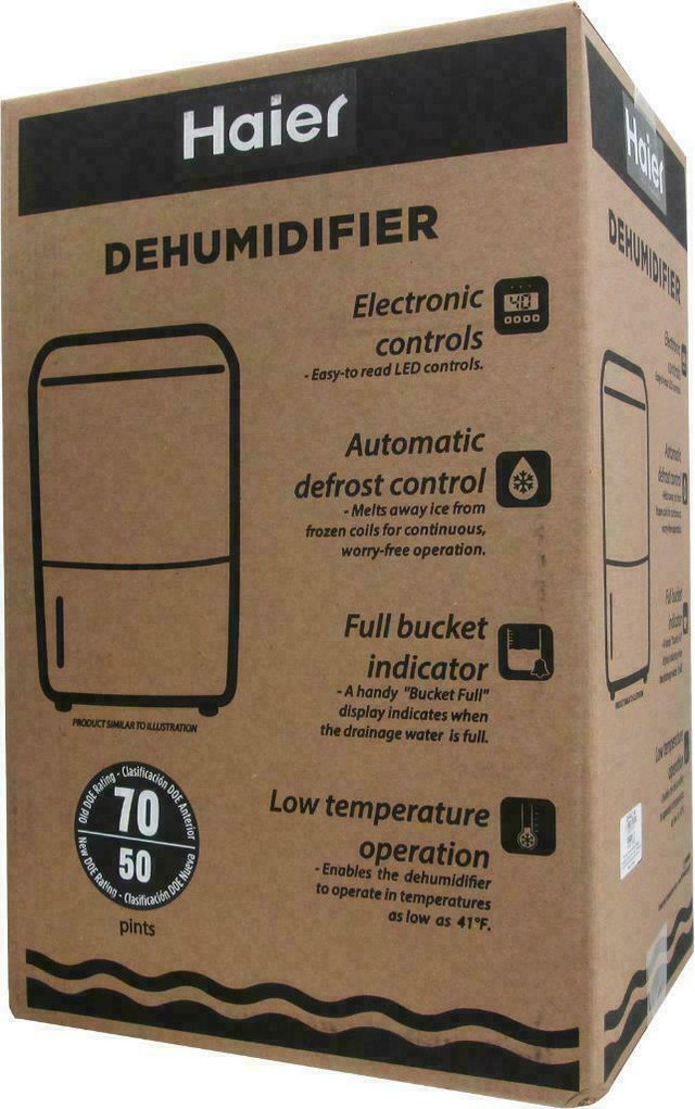 50 PINT DEHUMIDIFIERS with the latest SMART DRY TECHNOLOGY -- Automatically keep your basement dry and mold free!! in Heaters, Humidifiers & Dehumidifiers - Image 4