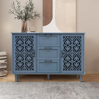 House of Hampton Storage Cabinet with 2 Doors and 3 Drawers for Living Room