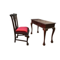 Astoria Grand Felder Solid Wood Desk and Chair Set