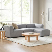 Latitude Run® Dearborn 4 - Piece Upholstered Chaise Sectional
