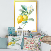 Made in Canada - East Urban Home 'Floursack Lemon II' Picture Frame Print on Canvas