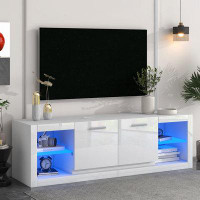 Ivy Bronx Josian 61.08 W LED Storage Credenza Modern Tv Stand