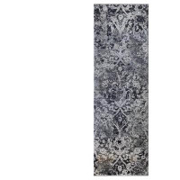 Landry & Arcari Rugs and Carpeting One-of-a-Kind Handwoven New Age 2'5" x 7'8" Runner Area Rug in Gray