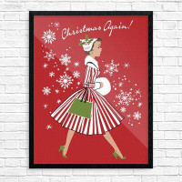 The Holiday Aisle® 'Christmas Again!' Graphic Art Print