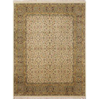 Isabelline One-of-a-Kind Mickey Hand-Knotted Brown 7'11" x 10'4" Wool Area Rug