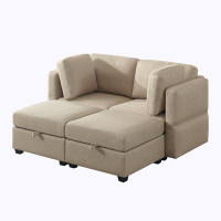 Latitude Run® Modular Sectional Sofa with Storage Seat