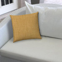 East Urban Home 20" X 20" Brown Blown Seam Solid Colour Throw Indoor Outdoor Pillow