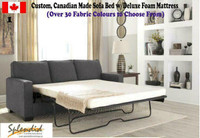 March Madness!! Canadian Made Custom Sofa Bed + Deluxe Mattress Starts at $1299