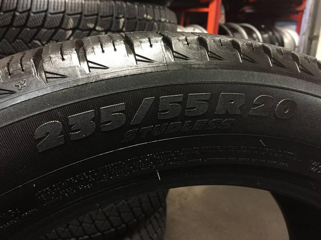 20 inch SET OF 4 USED WINTER TIRES 235/55R20 102H MICHELIN X-ICE XI-3 TREAD LIFE 99% LEFT in Tires & Rims in Ontario - Image 4