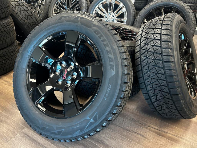 R211-20 GMC rims and Bridgestone Blizzak DM-V2 Winter tires in Tires & Rims in Edmonton Area - Image 2