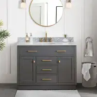Sunjoy 48Inch Bathroom Vanity-Grey