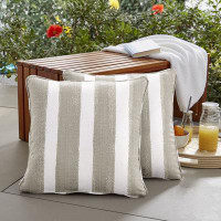 Longshore Tides Aneyda Outdoor/Indoor Corded Square Pillow Set Of Two