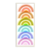 Stupell Industries Stack Of Rainbows Kids Bold Playful Arches Wall Plaque Art By Daphne Polselli