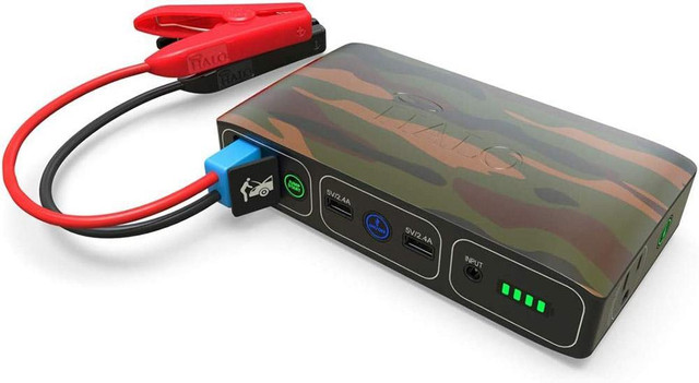 EMERGENCY SURVIVAL AC POWER WHEN YOU NEED IT -- AC-DC 44000 mWh Portable Power Bank - Jump Starter and Power Inverter in Fishing, Camping & Outdoors