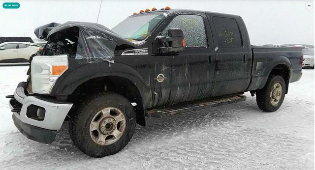 2015 Ford F250 6.7L Crew Cab 4x4 For Parting Out in Auto Body Parts in Manitoba - Image 2
