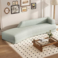 ROOM FULL 109.4" Curved Chaise Lounge Modern Indoor Sofa Couch