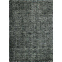 Darya Home Omer Collection Contemporary Solid Area Rug Grey